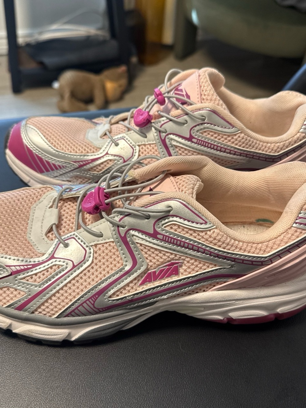 Avia Women's Light Pink and Magenta Athletic Sneakers